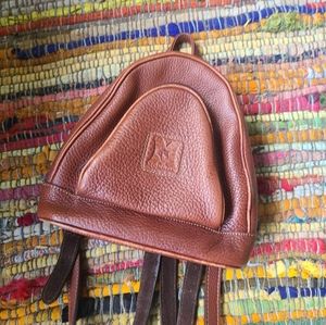 VTG Monroy Genuine Leather Mini Backpack